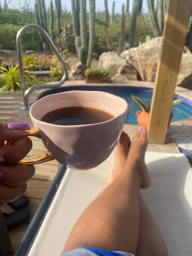 Cozy Studio With Private Spa Oranjestad Bagian luar foto